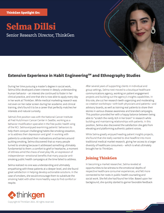 ThinkGen Spotlight On: Selma Dillsi