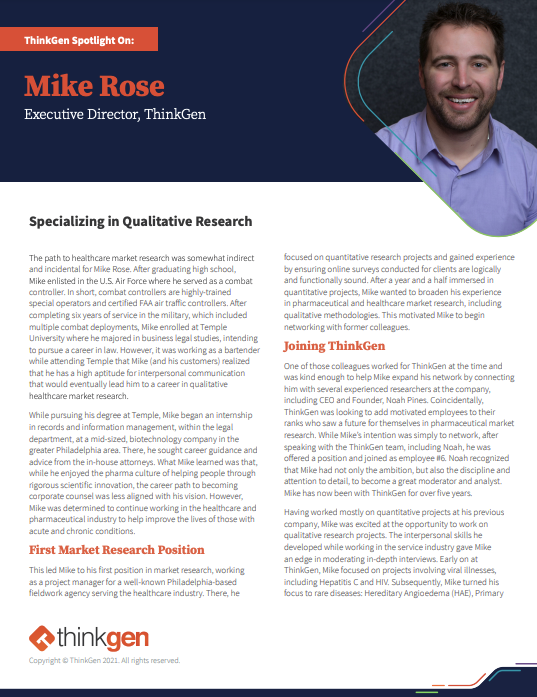 ThinkGen Spotlight On: Mike Rose