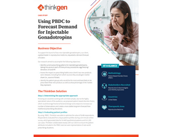 Using PBDC to Forecast Demand for Injectable Gonadotropins