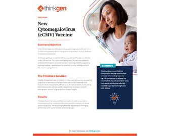 New Cytomegalovirus (cCMV) Vaccine